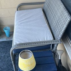 Patio Bench With New Cushion. 