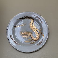 Vintage 60’s Gold Dragon China Plate 