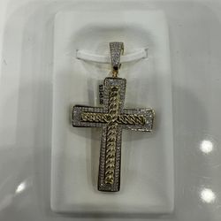 10K Gold Pendant With 0.55CT Diamond 