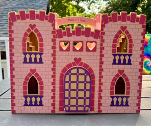 Pink Play Castle - solid wood
