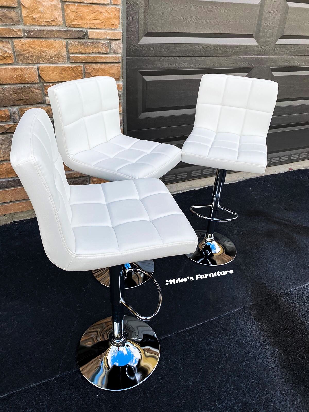 New Adjustable Bar Stools (3 Colors Available ) Black White Gray