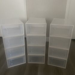 Clear Shoe Boxes 