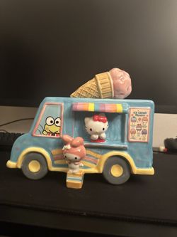 Hello Kitty Ice Cream Truck Ceramic