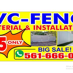Pvc Fence $35 Fts 