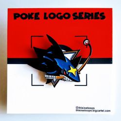 Pokemon Anime Pin San Jose Sharks / Sharpedo Enamel Pin