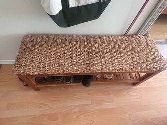 shoe bench boho style