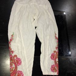 New   Embroidery   Trouser Women  Large 