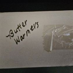 White Ceramic Butter Warmer for Seafood