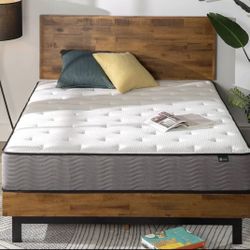 10 Inch Support Plus Pocket Spring Hybrid Mattress / Strong Coils for Durable Support / Pocket Inner