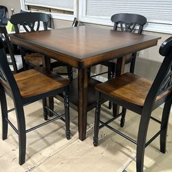 New 5Pc Counter Height Dining Set