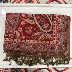 New | Red Pashmina Shawl