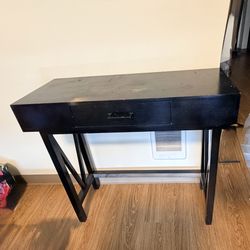 Modern Black Console Table / Desk (Drawer) – Must Go ASAP