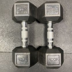 25 Pound Dumbbells 