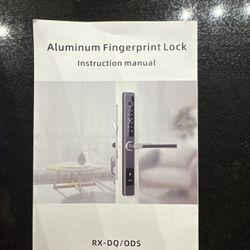 New Open-Box Aluminum Fingerprint Smart Lock – RX-DQ/ODS