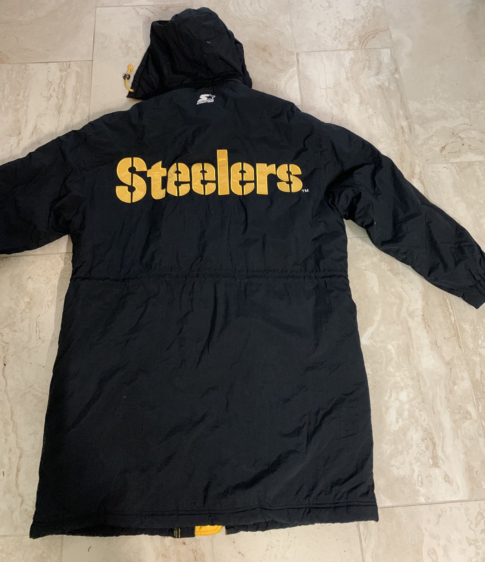 NFL Steeler winter parka jacket size XLarge By Pro Line Authentic starter