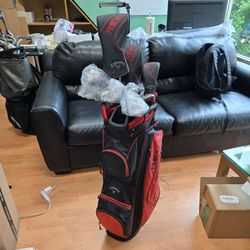 New! Callway 2023 Women's REVA 9pc + Cart Bag Set (NO PUTTER)