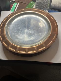 Set of 6 Handcrafted Copper Plates – Cantrell Collection – Made in Mexico