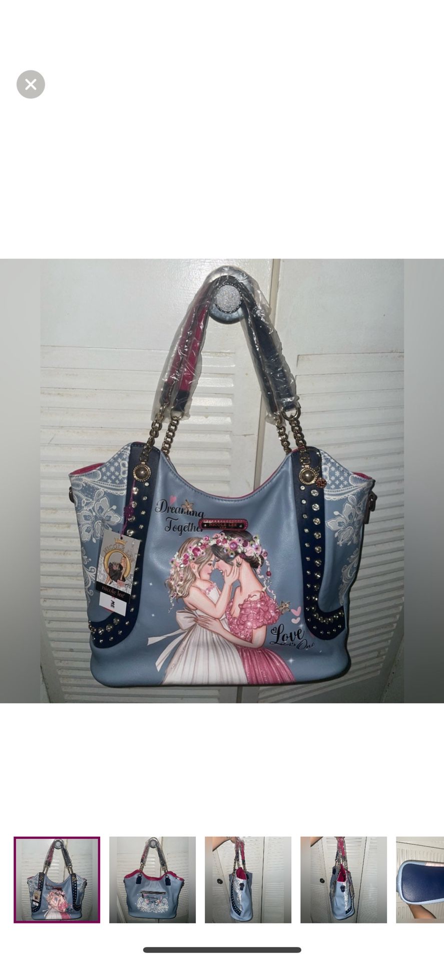 Nicole Lee Hobo Bag Women’s New W Tag Blue Pink