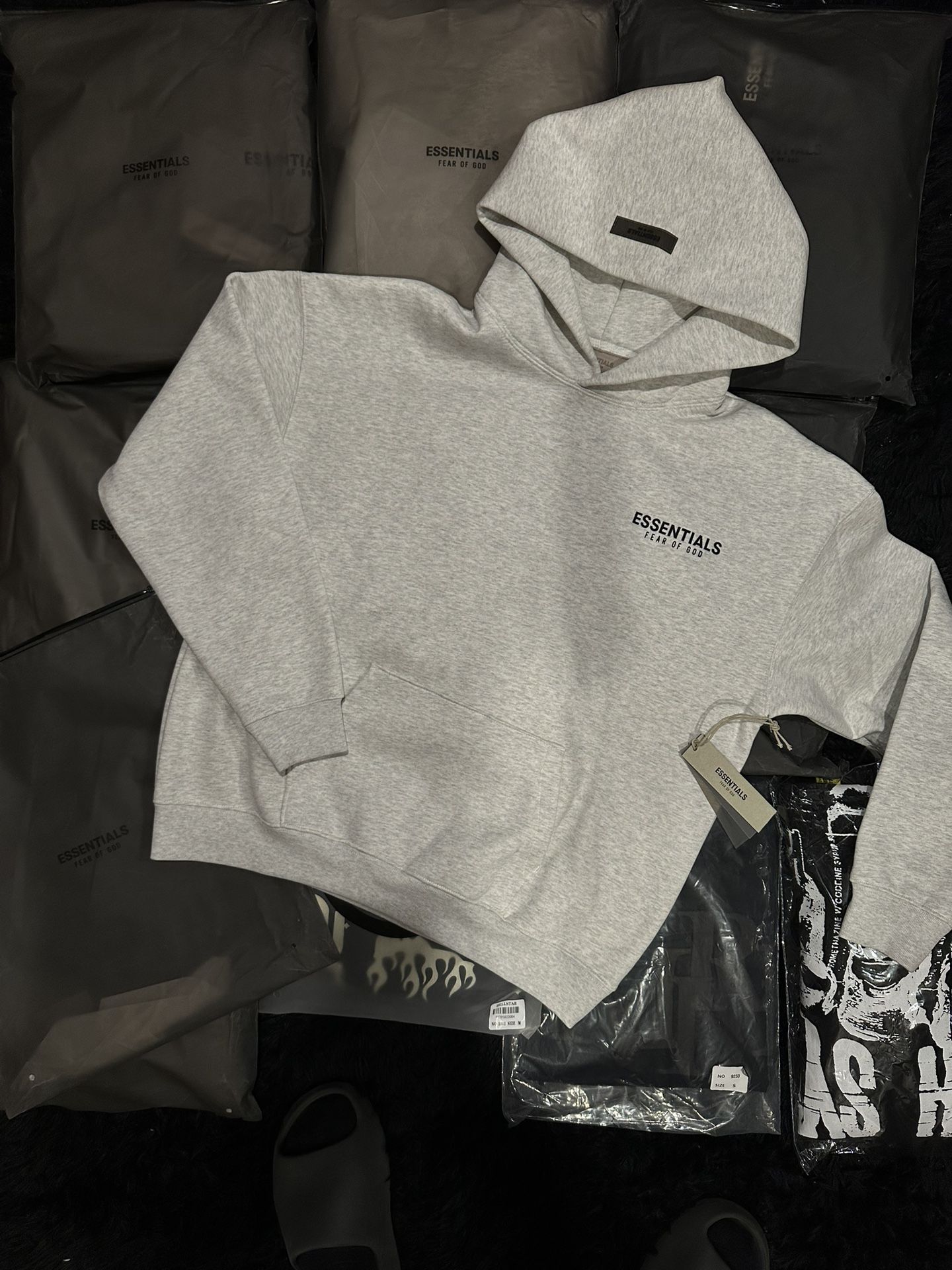 White Essentialls Hoodie