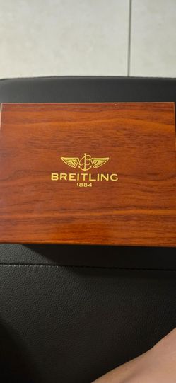 Breitling Marked Watch Japanese Quartz Movement Battery Bracelet Damaged