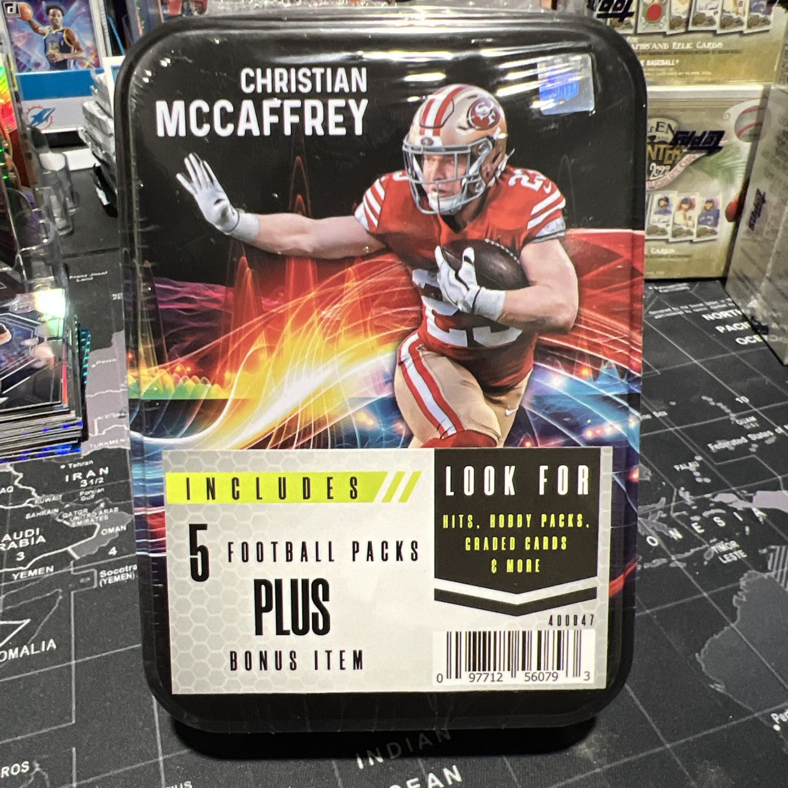 2023 NFL Collectors Tin Multi-Pack Christian McCaffrey 49ers New