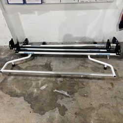 Adrian steel 3 bar ladder rack with roller. Ford transit