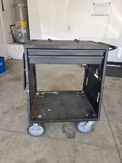 Metal tool cart