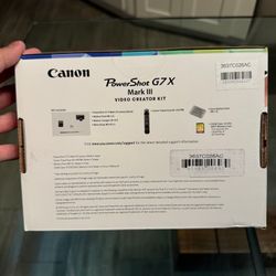 Canon PowerShot G7 X Mark III Video Creator Kit - Black