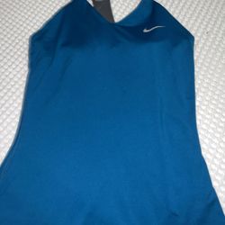 Nike Teal Sleeveless Dri-Fit Sports Top XS Spandex