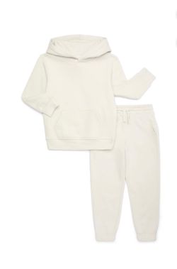 Silver Boys Fleece Hoodie and Jogger Set, Size large (10-12)   (R)