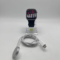 Unlocked Apple Watch Series 11 46MM Silver Aluminum Black Sport Band MFC94LW/A