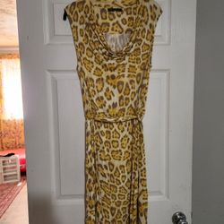 INC Cheetah Print Dress L