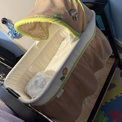 Baby Bassinet Crib Infant Bed Furniture Wood Child Kid