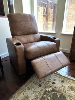 Leather Theater Recliners, with USB inputs