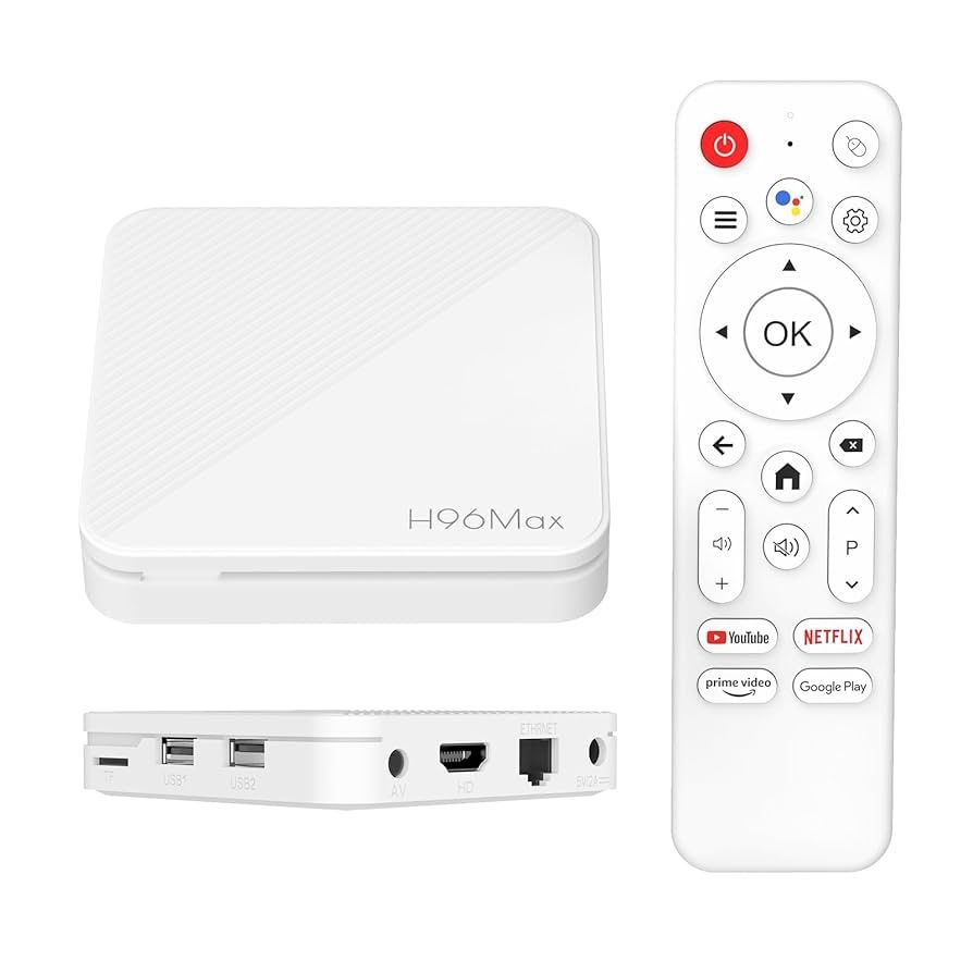 H313 Android 14 TV Box, 4K Ultra HD Streaming Device for TV with 2GB RAM 16GB ROM, Wi-Fi 6 & Voice Remote, Smart TV Box for TV Upgrade