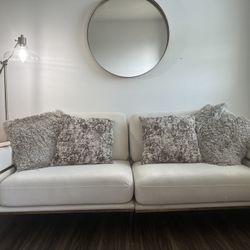 Sofa - Beige w/ Gold Accents