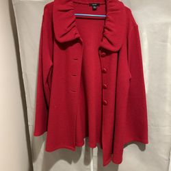Alfani Red Jacket Size XL 