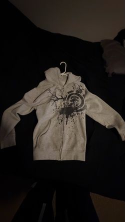 Element Grey zip up hoodie
