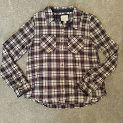 Forever 21 Long Sleeve Plaid Button Up 