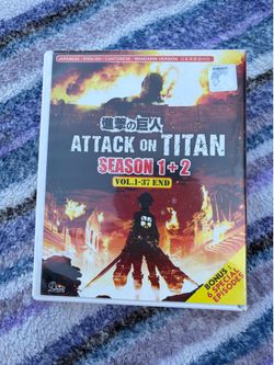 untested DVD ATTACK ON TITAN SEASON 1-2 Episode 1-37 End + 6 SPECIALS