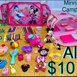 $10 Disney Big Bundle of Minnie 🎀 Mouse Toys,lap desk & accessories