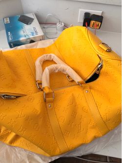 Yellow LV DUFFLE