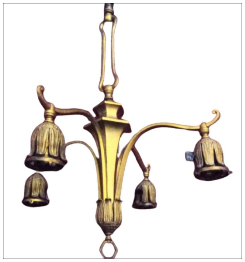 Antique French Chandelier (Brass/Gold-plated) 