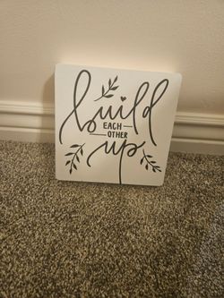 Build Each Other Up Decorative Wood Sign