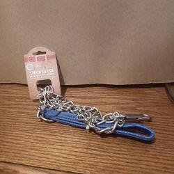 Chain Leash With Reflective Handle 