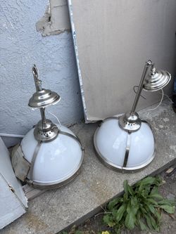 Pair of hanging lights.