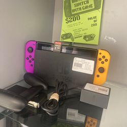 Nintendo Switch With Dock And Game 