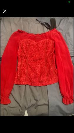 Red Gothic Blouse