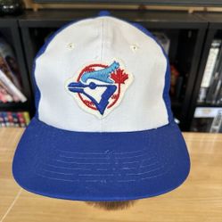 VTG Toronto Blue Jays Irwin Toys Snapback SMALL Baseball Hat Patch Logo 1980/90 