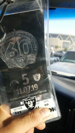 Ticket for tonight's game sec 325 $60 pick up at the game